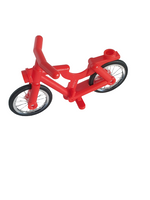 Fahrrad für Minifigur mit Rädern rot red