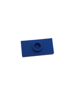 NEU Plate, Modified 1 x 2 with 1 Stud with Groove and Bottom Stud Holder (Jumper) blau blue