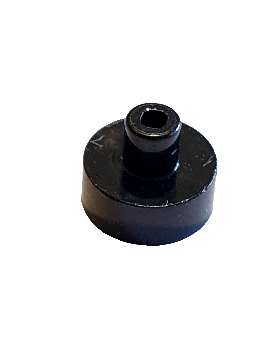 NEU Fliese, rund 1 x 1 mit Stab / Pinhalter schwarz