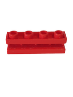 1x4 modifizierter Stein mit Rille rot