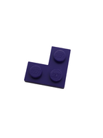 2x2 Eckplatte lila dark purple