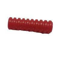 Schlauch geriffelt 3L mit 7mm Durchm. 2,4cm rot red