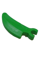 Widerhaken / Klaue / Horn / Zahn mit Clip gebogen medium grün bright green