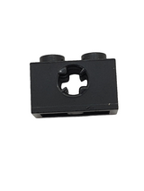 NEU Technik, Stein 1 x 2 mit Achsloch schwarz