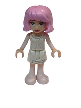 NEU Minifigur Wednesday - Enid Sinclair - weißes Glitzer Kleid wed005