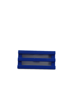 1x2 Gitterfliese Grille mit Nut blau