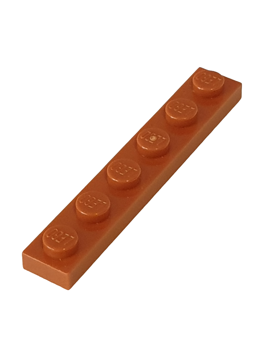 NEU Platte 1 x 6 dunkelorange