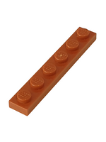 NEU Platte 1 x 6 dunkelorange