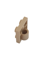 2x2 Achsplatte mit 1 Pinloch (gebrochener Support) beige tan