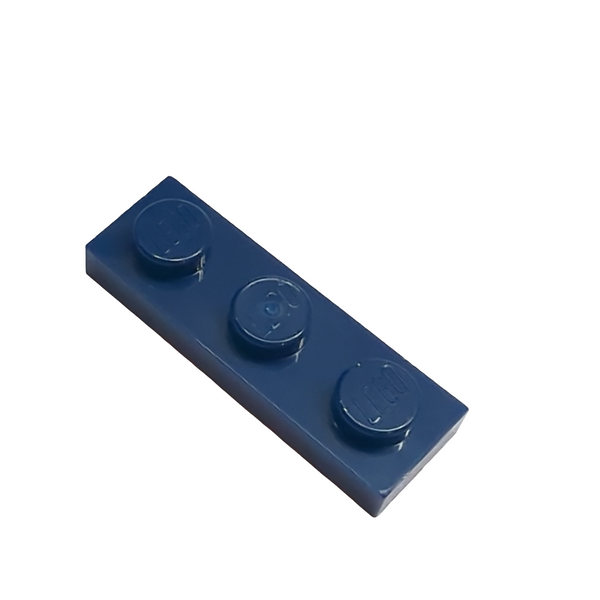 NEU Plate 1 x 3 dunkelblau dark blue