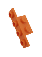 1x2 1x4 Winkelplatte Snot Konverter, nicht abgerundete Ecken, orange