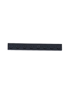 1x8 Platte schwarz black