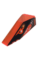 10x4x2 1/3 Cockpit bedruckt Canopy with Black Aquasharks Pattern transparent neonorange