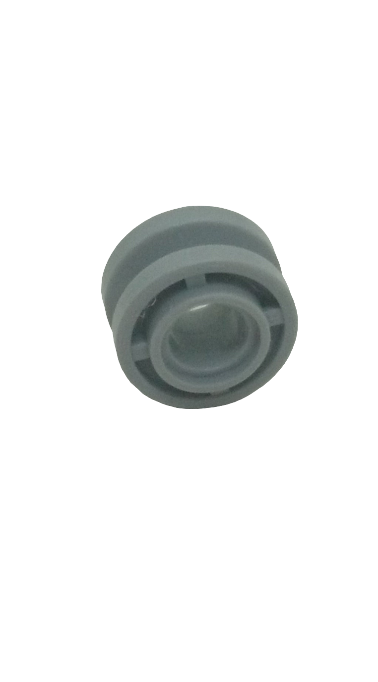 NEU Rad 11 mm D. x 8 mm mit Mittelrille neuhellgrau