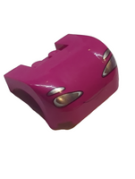 3x4x1 2/3 Motorhaube Schutzblech bedruckt Cars rund mit Headlights and Thin Smile Pattern magena magenta