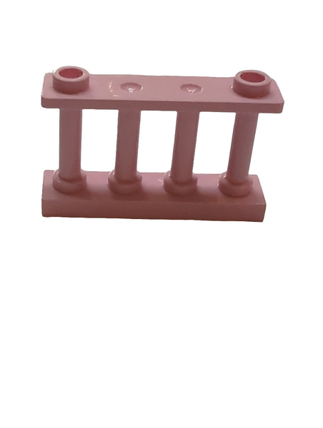 1x4x2 Zaun/Gitter mit 2 Noppen rosa pink