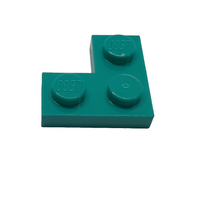 NEU Plate 2 x 2 Corner türkis dark turquoise