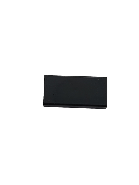 1x2 Fliese schwarz black