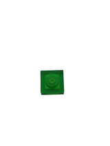 NEU Platte 1 x 1 transparent grün