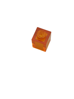 1x1 Stein transparent orange