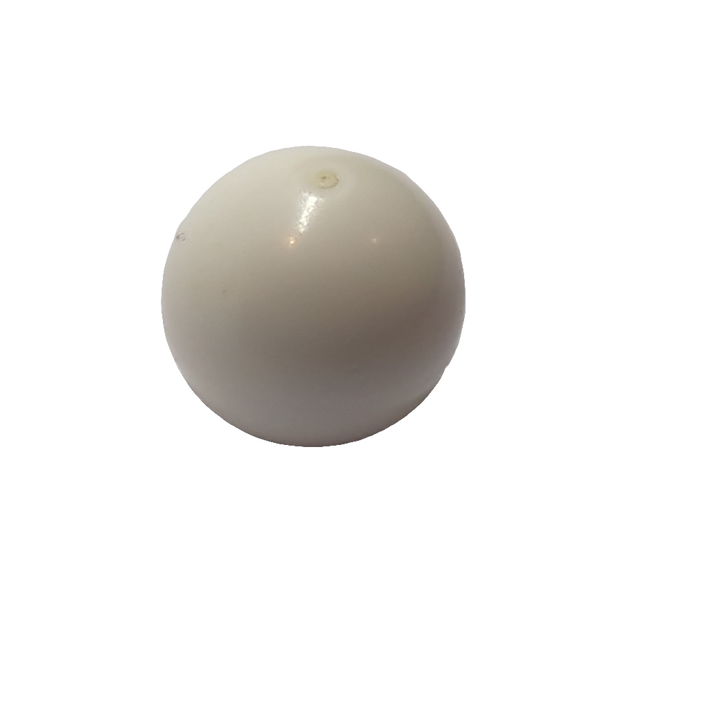 Technik Kugel mit Kreuzloch 10,2 weiß white