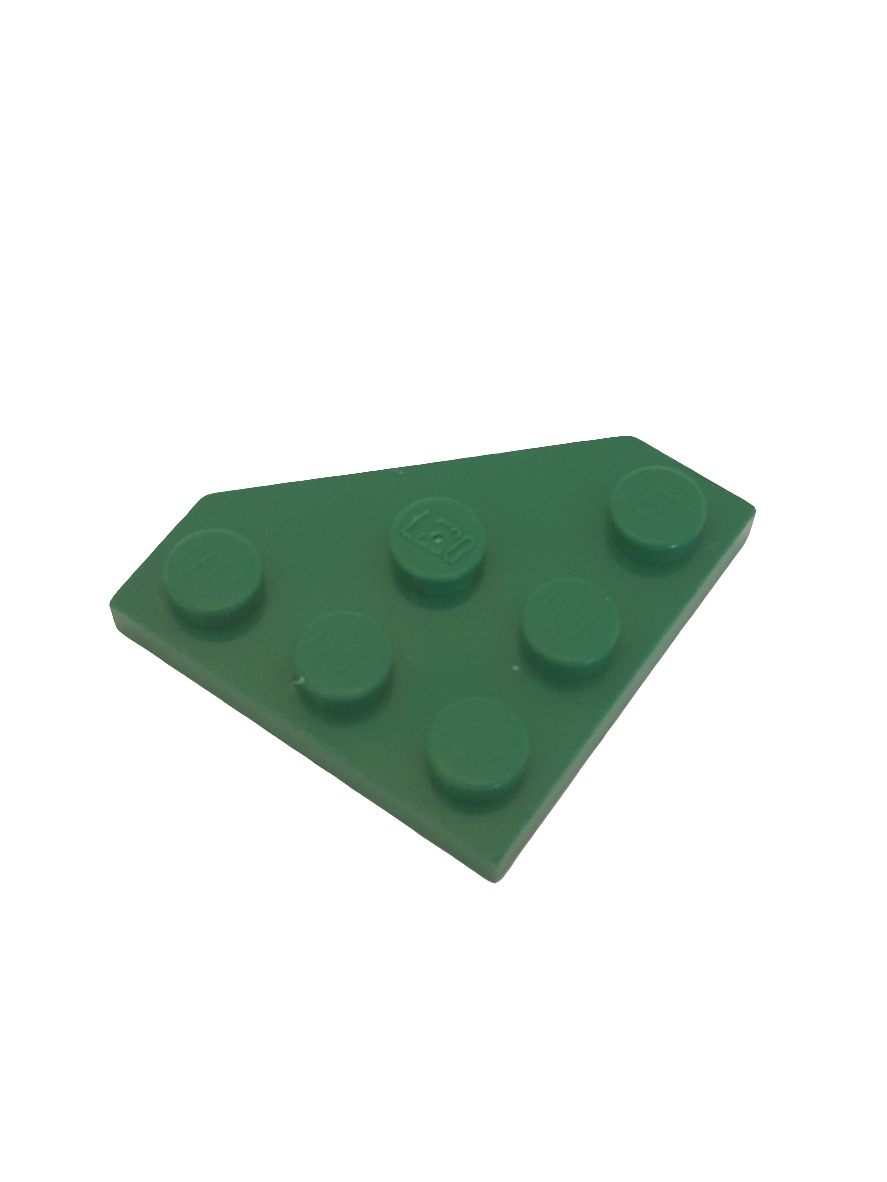 NEU Keilplatte 3 x 3 Ecke abgeschnitten grün