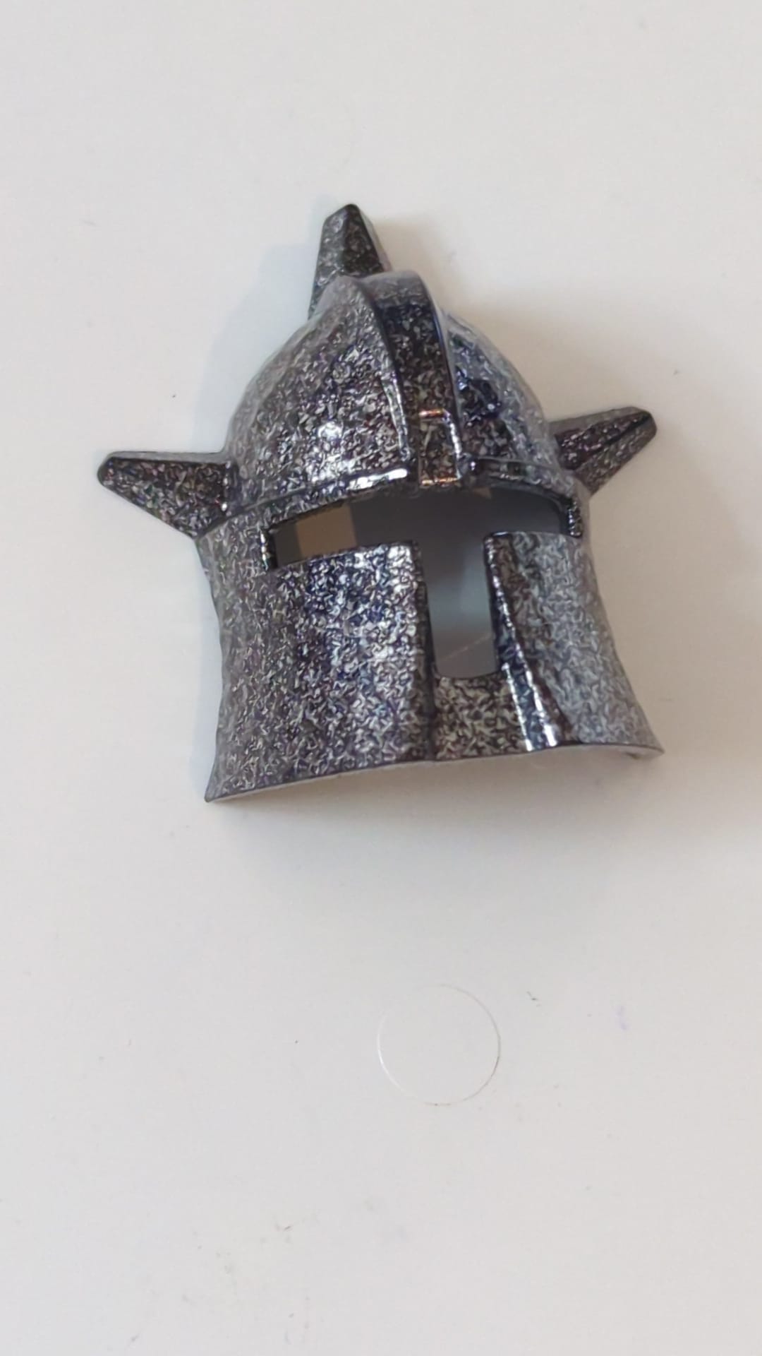 Großes Figurenvisier, Dracus gesprenkelt schwarz-silber