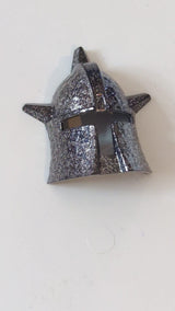 Großes Figurenvisier, Dracus gesprenkelt schwarz-silber