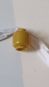 Minifigur Kopf "einfach" (ohne Gesicht) pearlgold