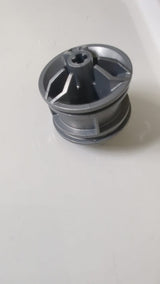 Rad 30,4 mm Durchmesser x 20 mm mit Mittelachsbohrungen für Motorrad dunkles pearlsilber