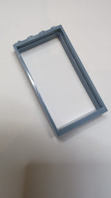 1x4x6  Türrahmen mit 2 Löchern oben und unten sandblau