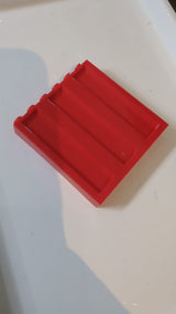 1x6x5 Wandelement/Rahmen gerippt rot