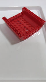 8x8x2 Schräge, gekrümmt  Umgekehrt Doppel rot