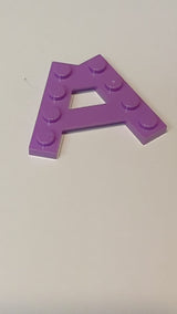 Keilplatte A-Form mit 2 Reihen 4 Noppen lavendel (medium)