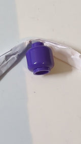Minifigur Kopf "einfach" (ohne Gesicht) lila