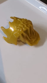 Bionicle-Schulterpanzer, gezackt und stachelig pearlgold