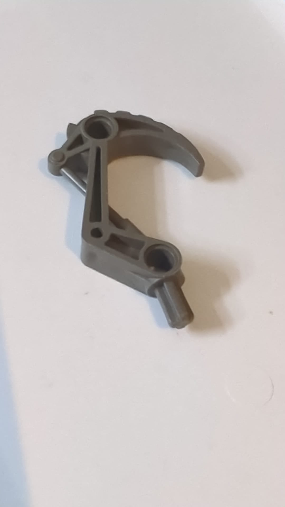 Bionicle-Klauenhaken mit Achse altdunkelgrau