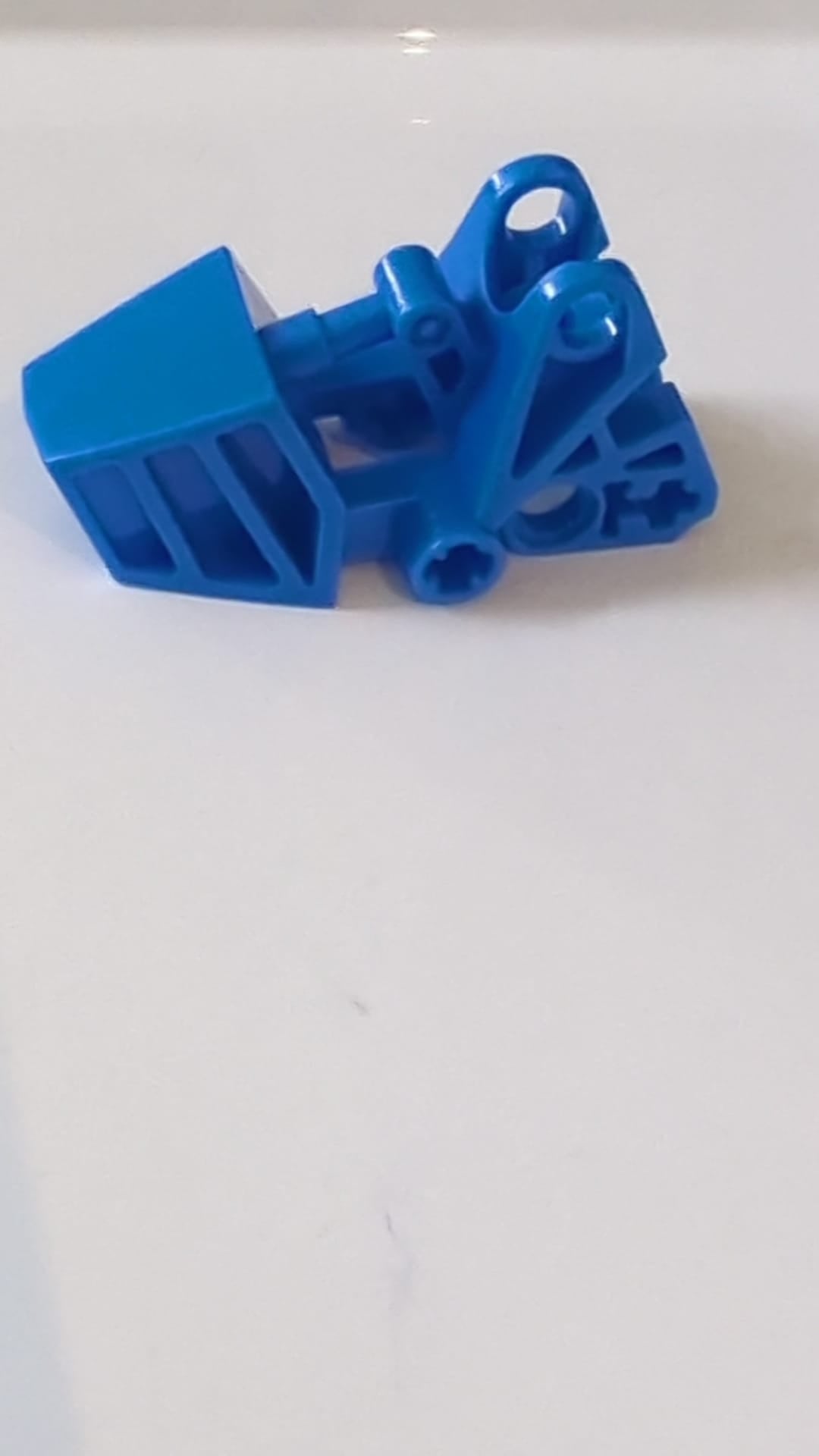 3x6x2 1/3 Bionicle-Fuß mit Kugelgelenkpfanne abgerundete Oberseite blau