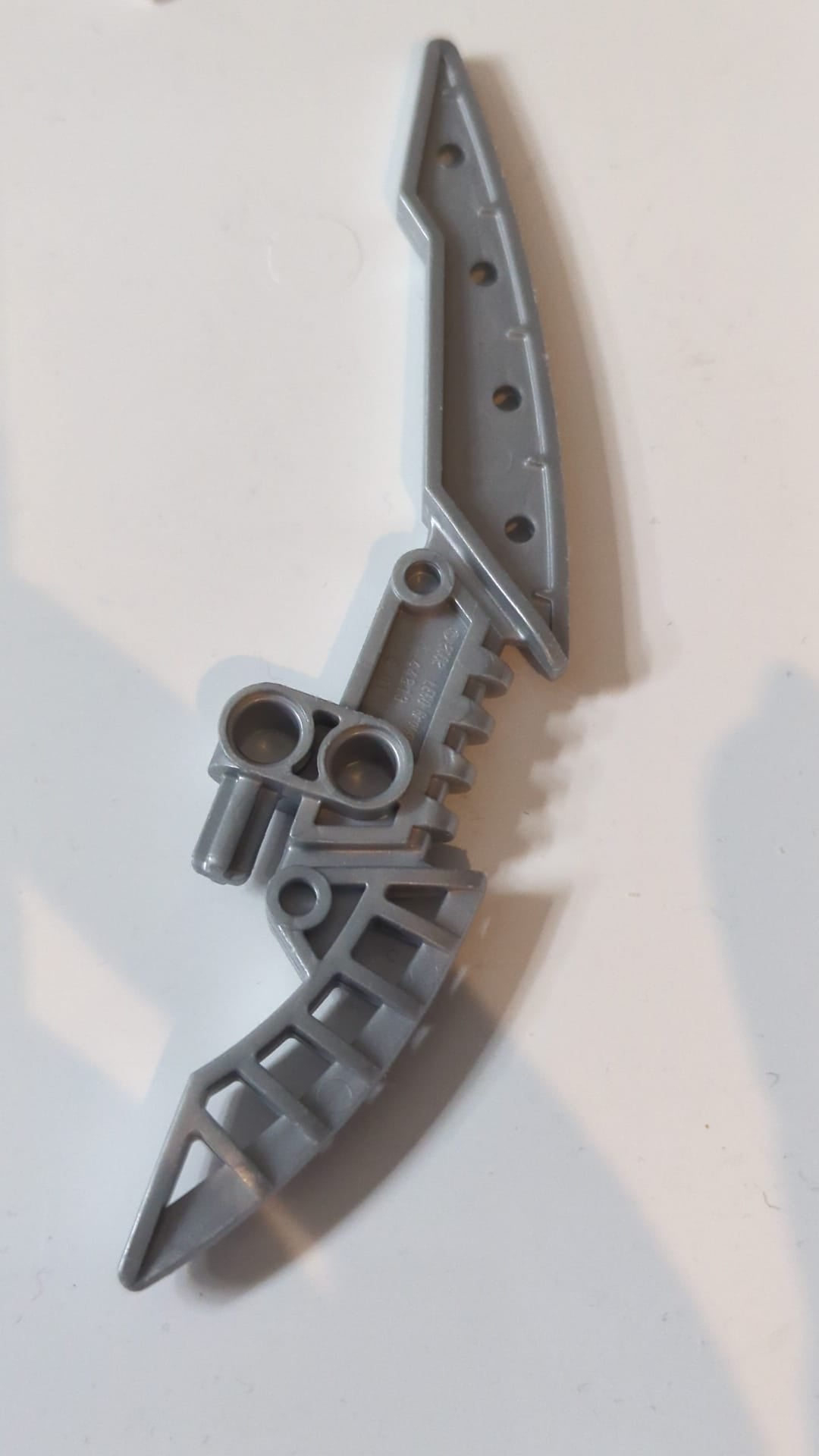Bionicle-Waffenstab der Lichtklinge pearl hellgrau