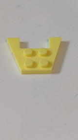 3x4 Keil, Platte mit Bolzenkerben hellgelb