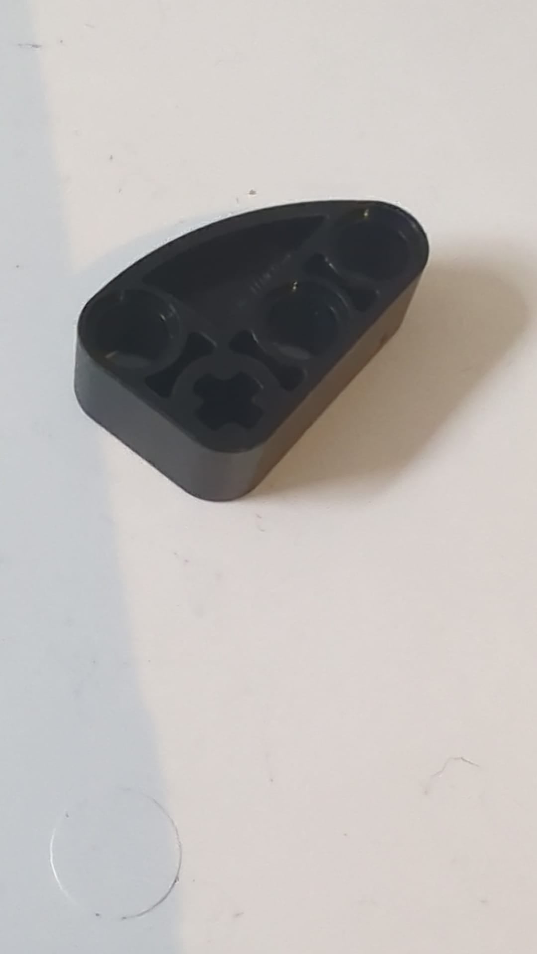 Technik, Hebearm, modifizierte L-förmige Viertelellipse, dick, 2 x 3 schwarz