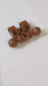 Bionicle Vahki Torso Unterteil mit 2 Kugelgelenken und 4 Stiftlöchern hellbraun