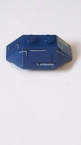 2x4 Keil Dreifach mit Ziegelmuster (Skarabäus-Thorax) dunkelblau
