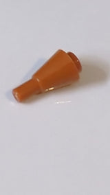 1x1 Kegel umgedreht mit Stange dunkelorange