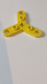 Technic, Plattenrotor 3-Blatt mit gezahnten Enden und 3 Bolzen (Propeller) gelb