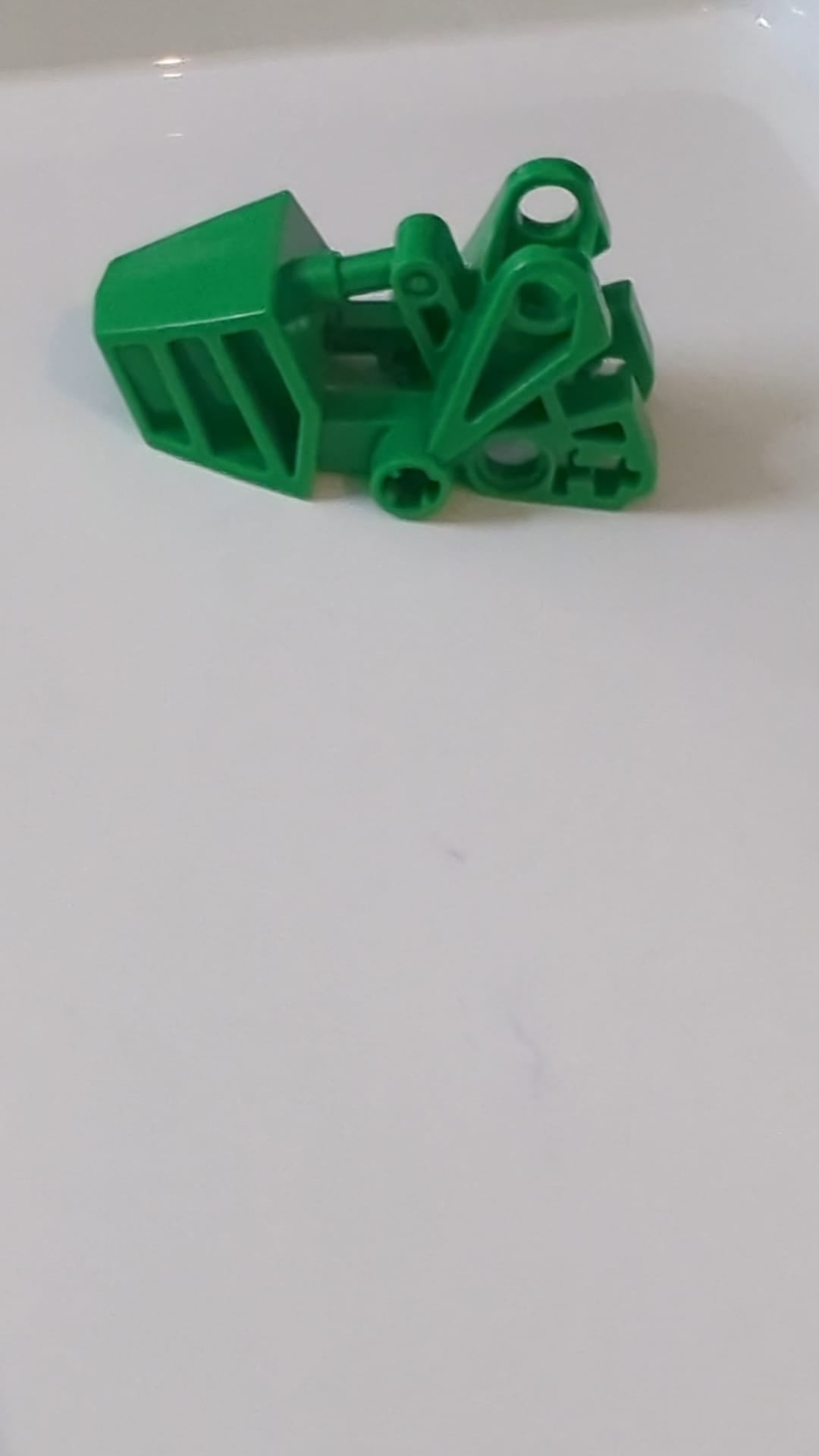 3x6x2 1/3 Bionicle-Fuß mit Kugelgelenkpfanne abgerundete Oberseite grün