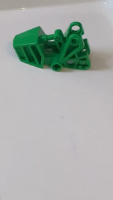 3x6x2 1/3 Bionicle-Fuß mit Kugelgelenkpfanne abgerundete Oberseite grün