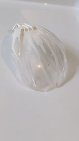 4x5x7 Bionicle Bohrok Windschutzscheibe mitt marmoriertem, transparentem Muster weiß