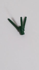 NEU 1 x 1 Blüte Pflanze Stiel 3er mit Noppe unten dunkelgrün