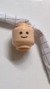 Minifigur, Kopf mit Standard-Grinsemuster hellnougat (fleischfarben)